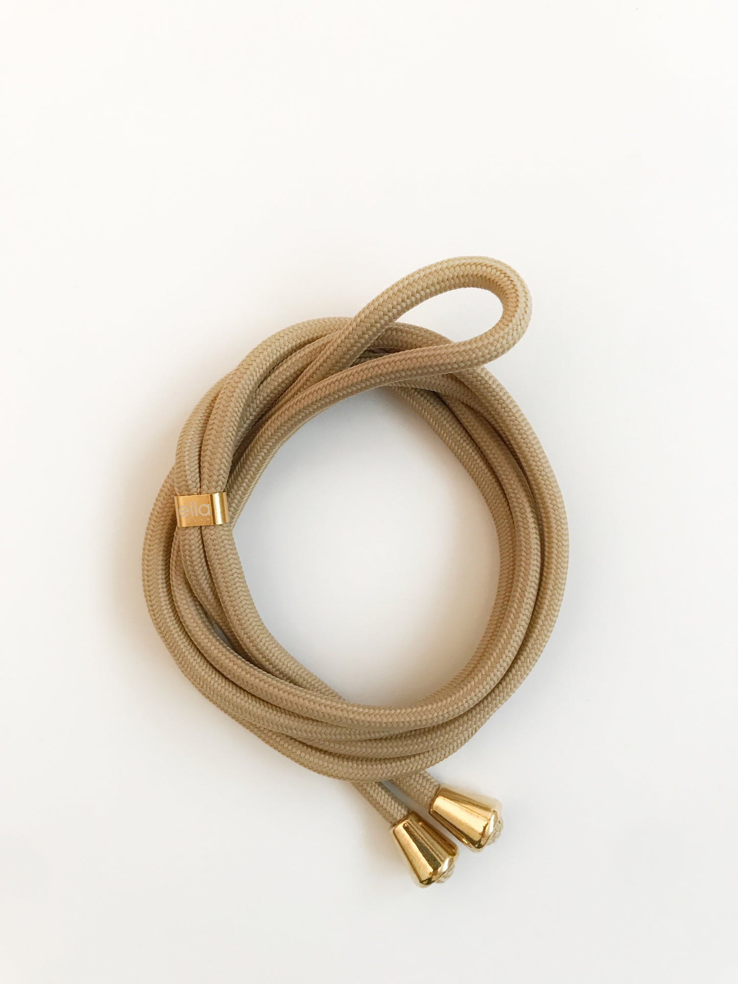 HOODIE Stoffband für Handykette Austauschbar beige gold silber