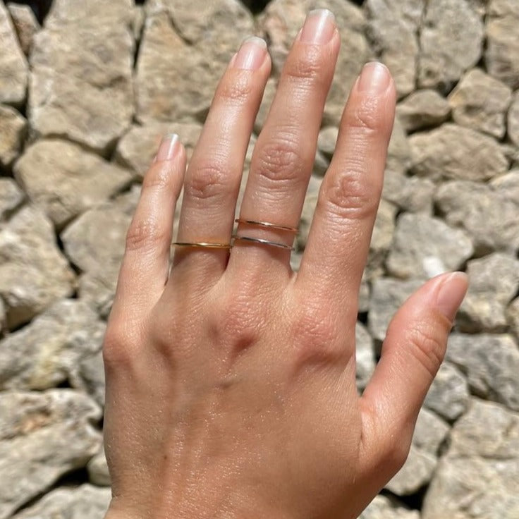 Stabelringe gold 1mm 14k sehr dünn ella cases